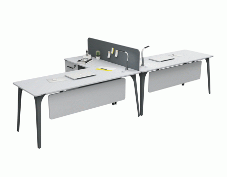 COMPACT ETEJERLİ İKİLİ WORKSTATION COMPACT ETEJERLİ İKİLİ WORKSTATION