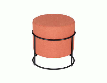 METAL AYAKLI YUVARLAK PUF